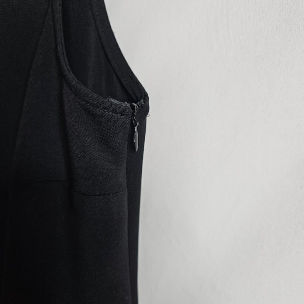 COLDWATER CREEK Y2K Dress BLACK size S Chic Elegant Minimalist Party Sleeveless - Picture 4 of 7